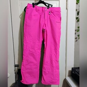 Volcom Women's Bright Pink Insulated Snow Pants